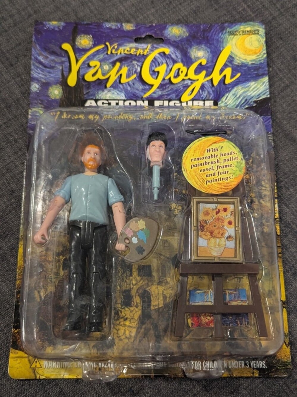 Vincent Van Gogh Action Figure Accoutrements 2006 Sealed Artist Collectible
